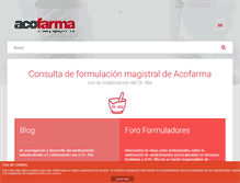 Tablet Screenshot of formulacionmagistral.org